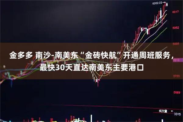 金多多 南沙-南美东“金砖快航”开通周班服务，最快30天直达南美东主要港口