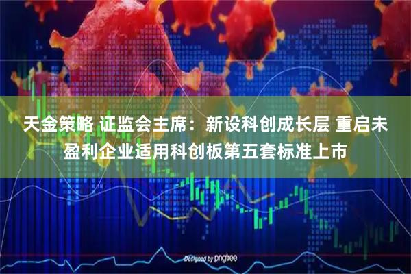 天金策略 证监会主席：新设科创成长层 重启未盈利企业适用科创板第五套标准上市