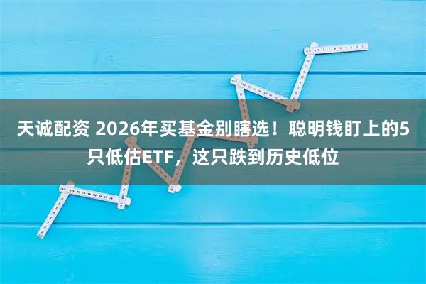 天诚配资 2026年买基金别瞎选！聪明钱盯上的5只低估ETF，这只跌到历史低位